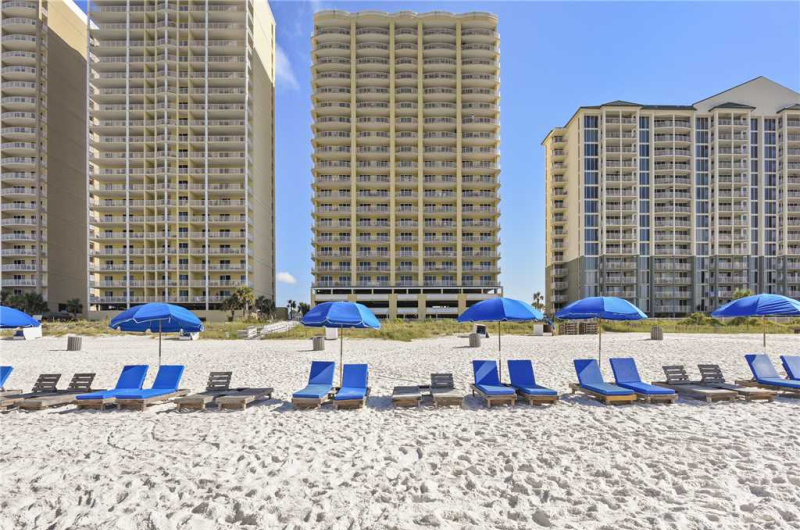 Seasonal beach rentals at Twin Palms Panama City Beach Florida